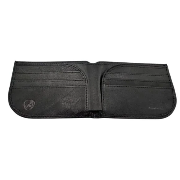 NWOT Travelon Mens Black Leather SLIM Bifold Wallet - Picture 2 of 5